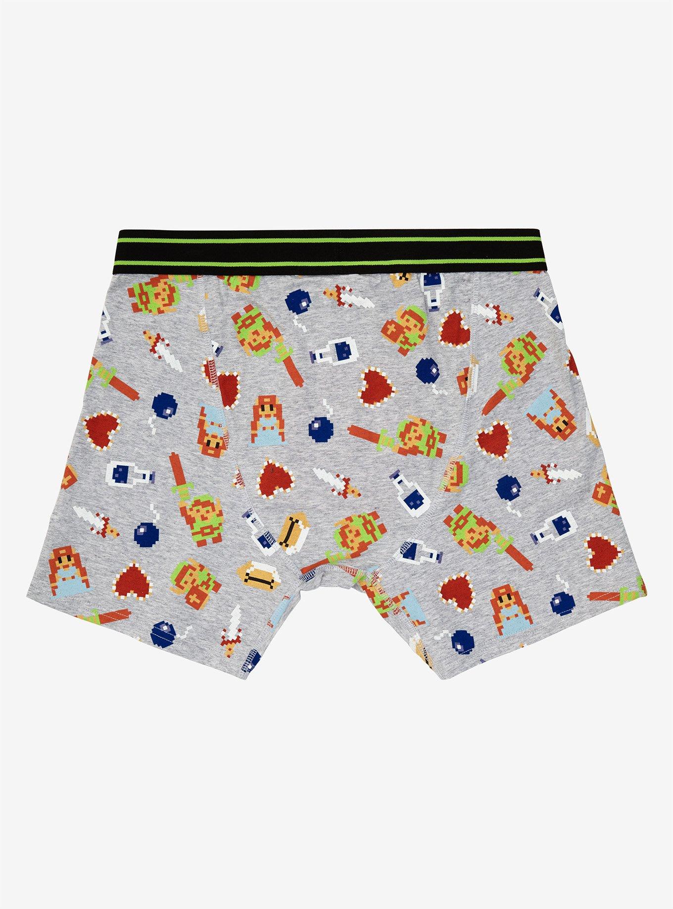 Nintendo The Legend Of Zelda 8 Bit Boxer Briefs - BoxLunch Exclusive, , alternate