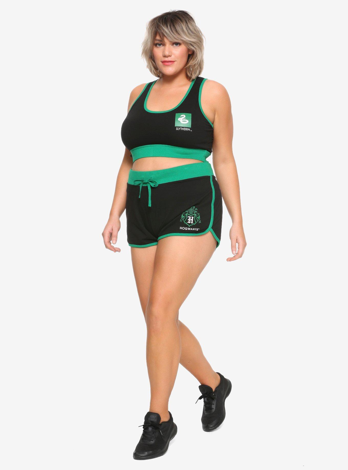 Harry Potter Slytherin Girls Soft Shorts Plus Size, , alternate