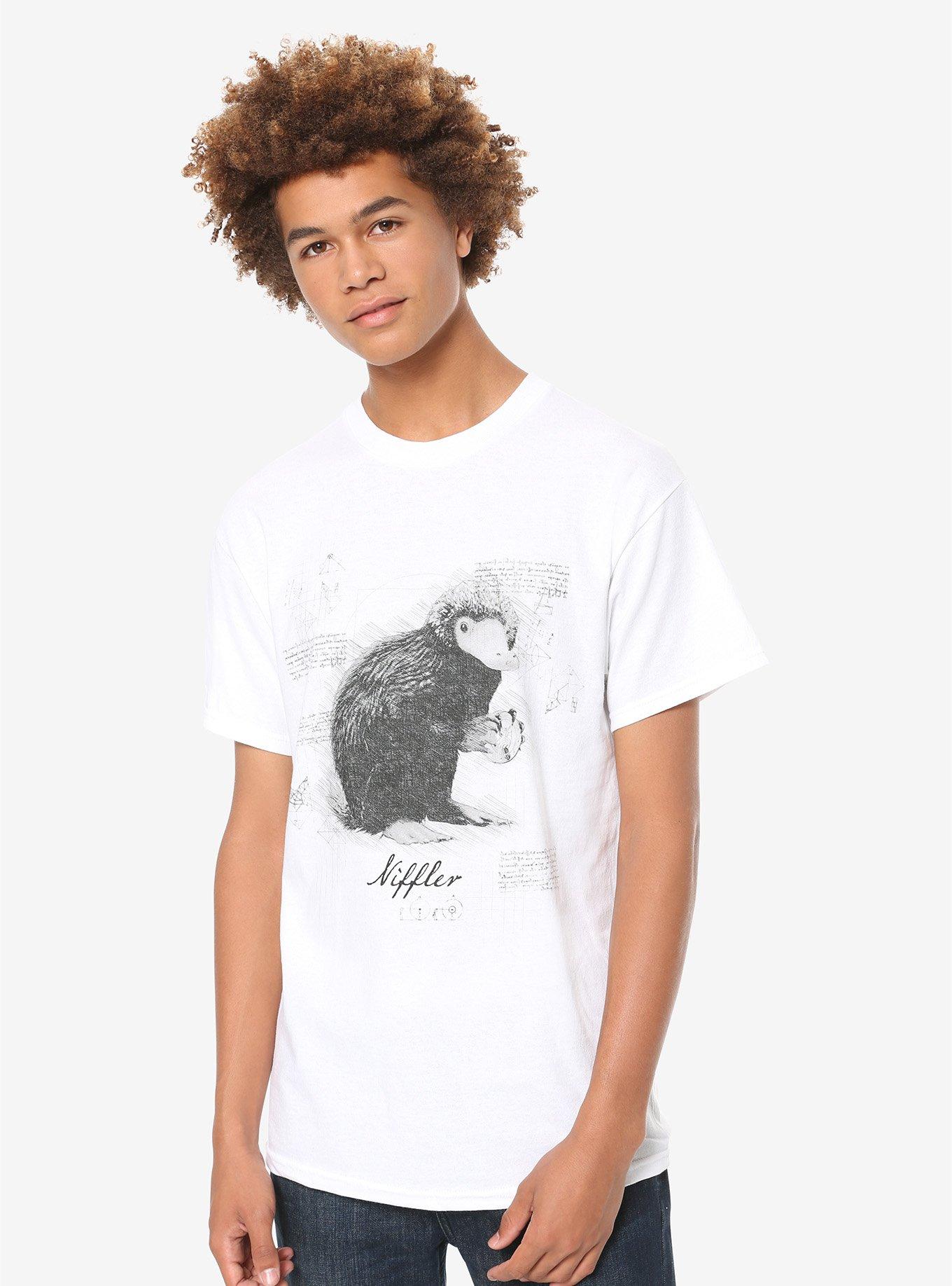 Fantastic Beasts: The Crimes Of Grindelwald Niffler Sketch T-shirt, , alternate