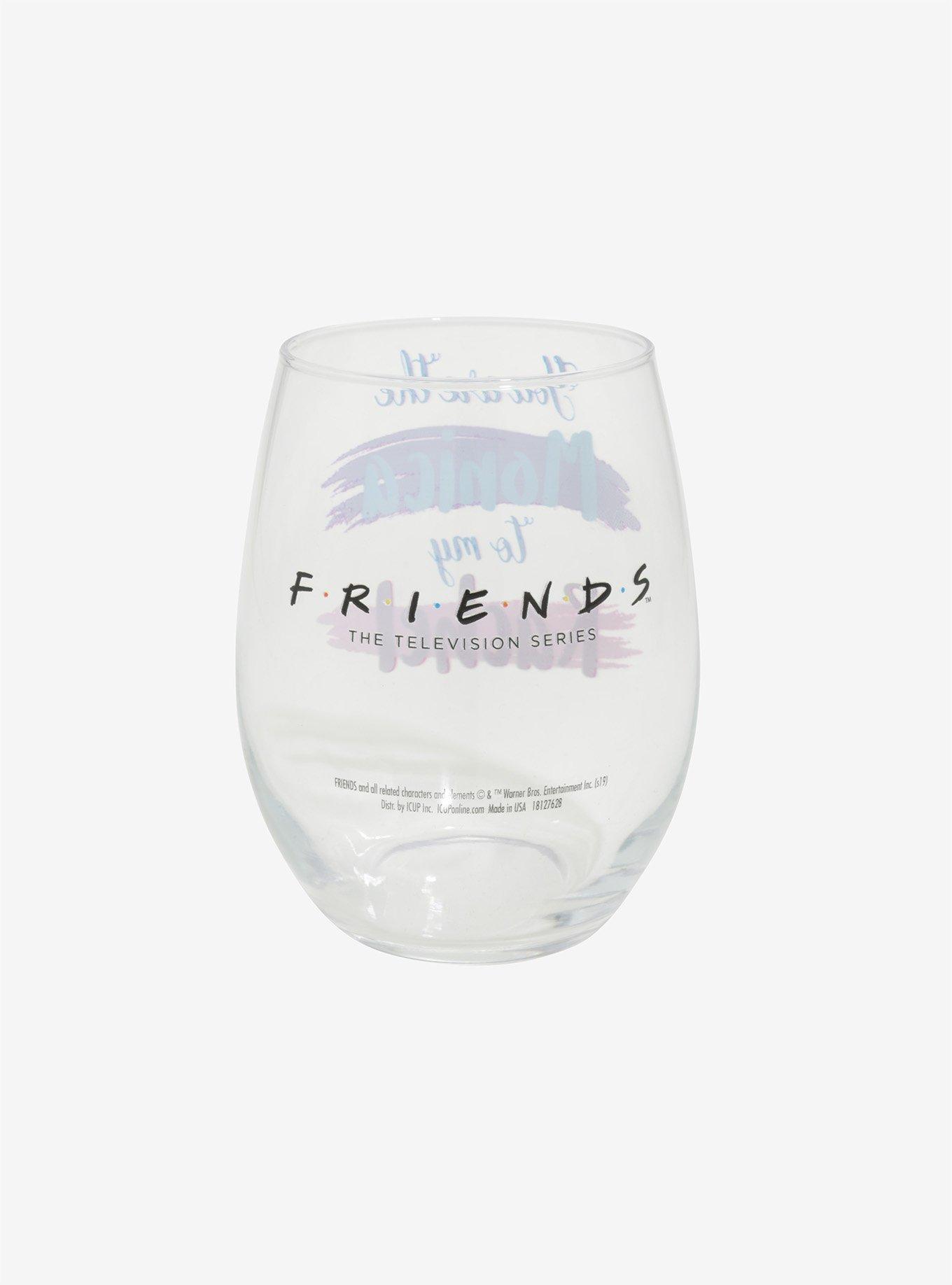 Friends Monica & Rachel Stemless Wine Glass, , alternate