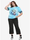 Disney Kingdom Hearts 3D Dream Drop Distance Washed Girls T-Shirt Plus Size Hot Topic Exclusive, BLUE, alternate