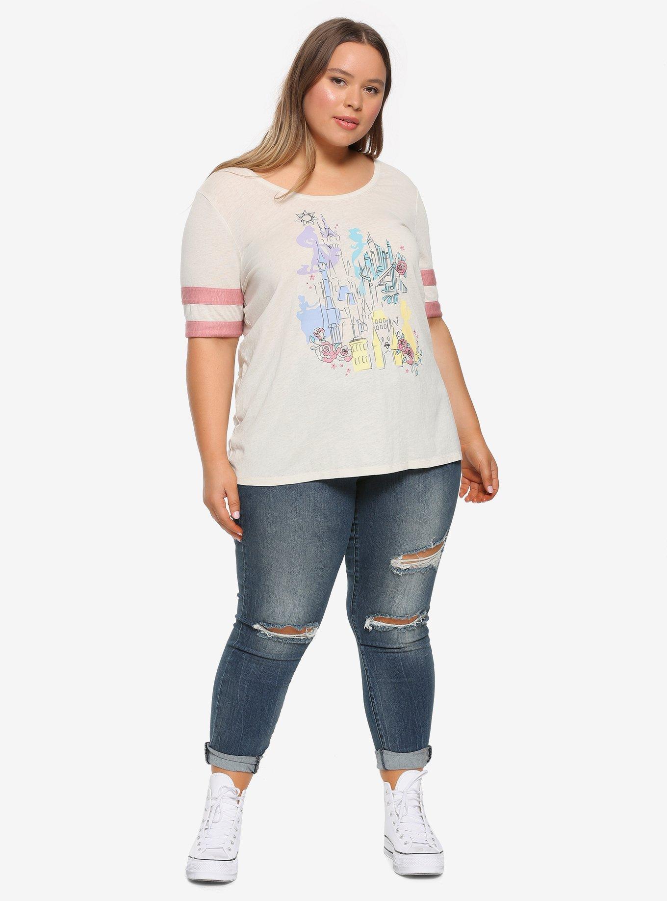 Destination Disney Princess Castle Athletic T-Shirt Plus Size, , alternate