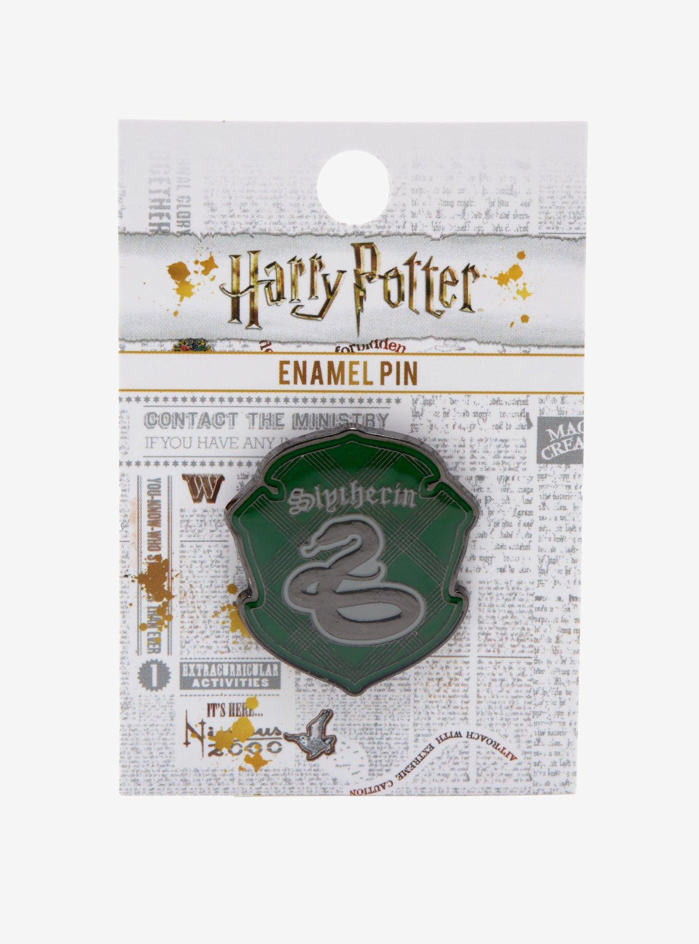 Harry Potter Slytherin House Crest Enamel Pin, , alternate