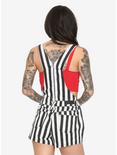 Black & White Striped Shortalls, , alternate