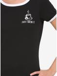 Just Brew It Womens Ringer T-Shirt - BoxLunch Exclusive, , alternate
