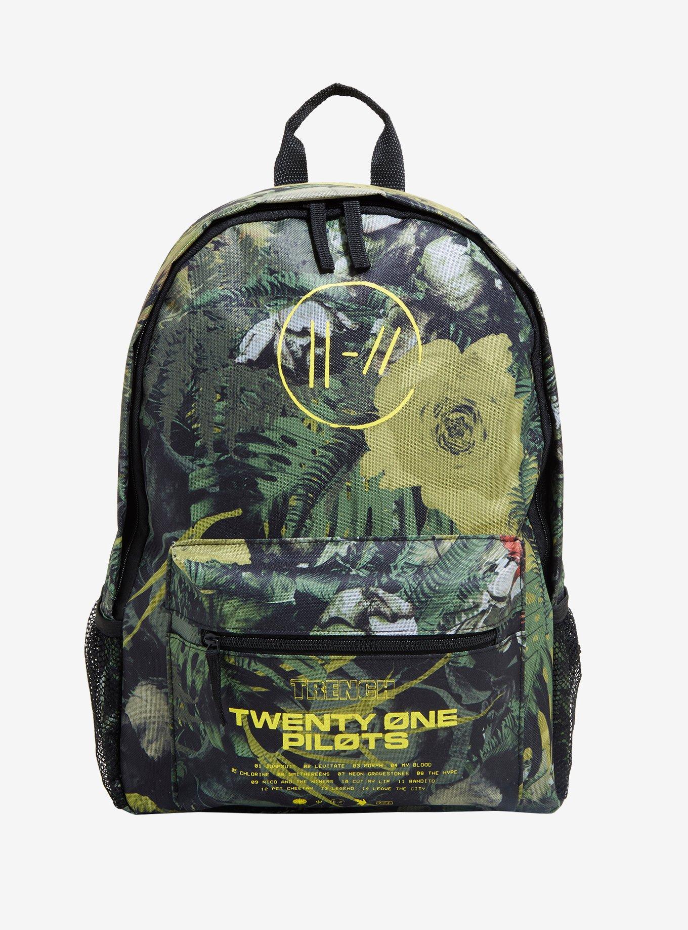 Twenty one pilots camo backpack sale