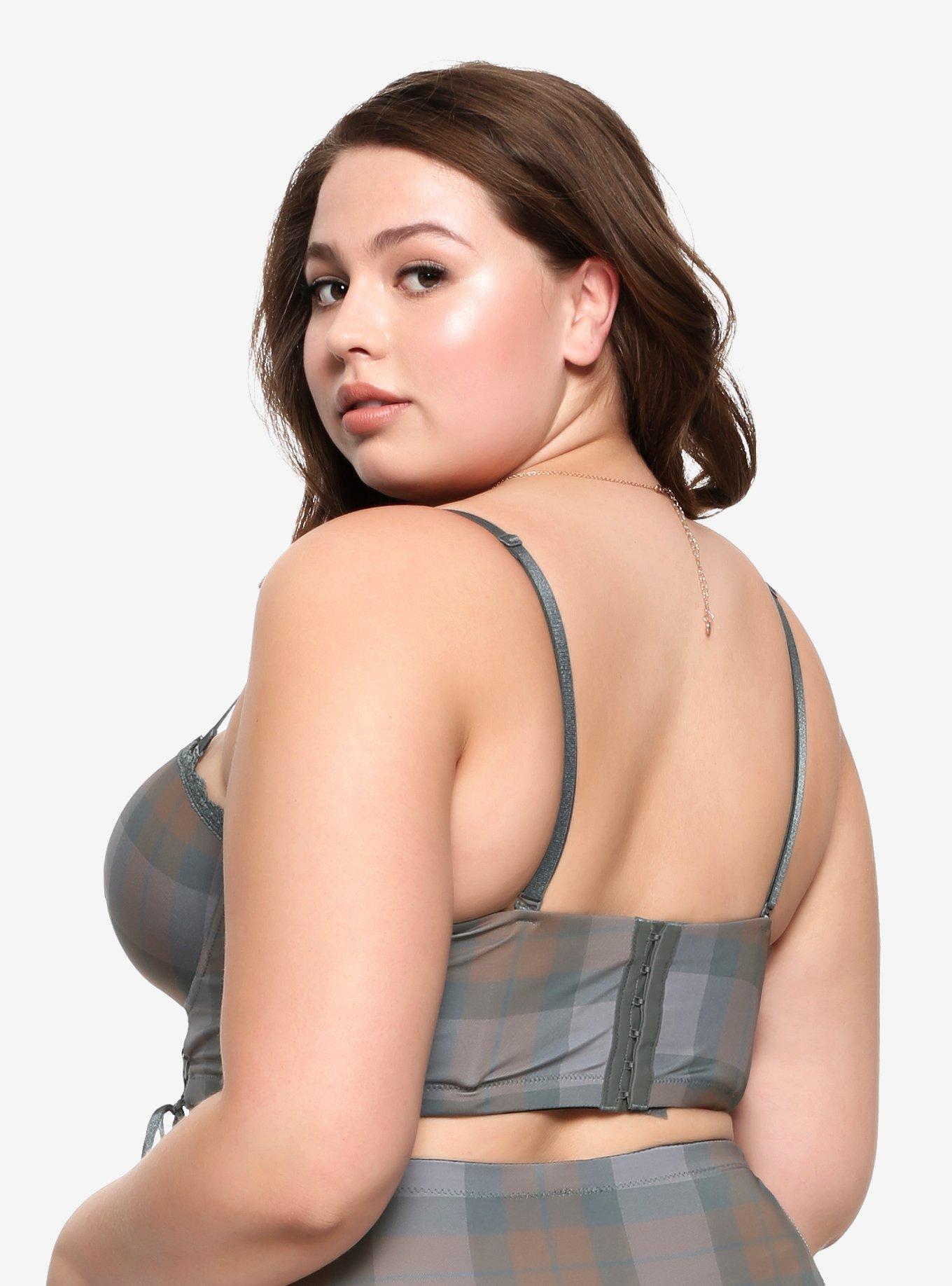 Outlander Tartan Bra Plus Size Hot Topic Exclusive, , alternate