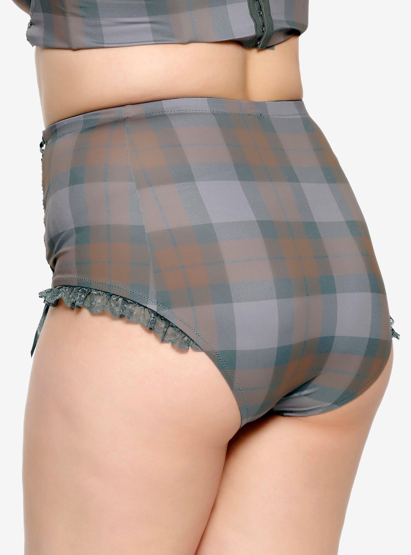Outlander Tartan High-Waist Panty Plus Size Hot Topic Exclusive, , alternate