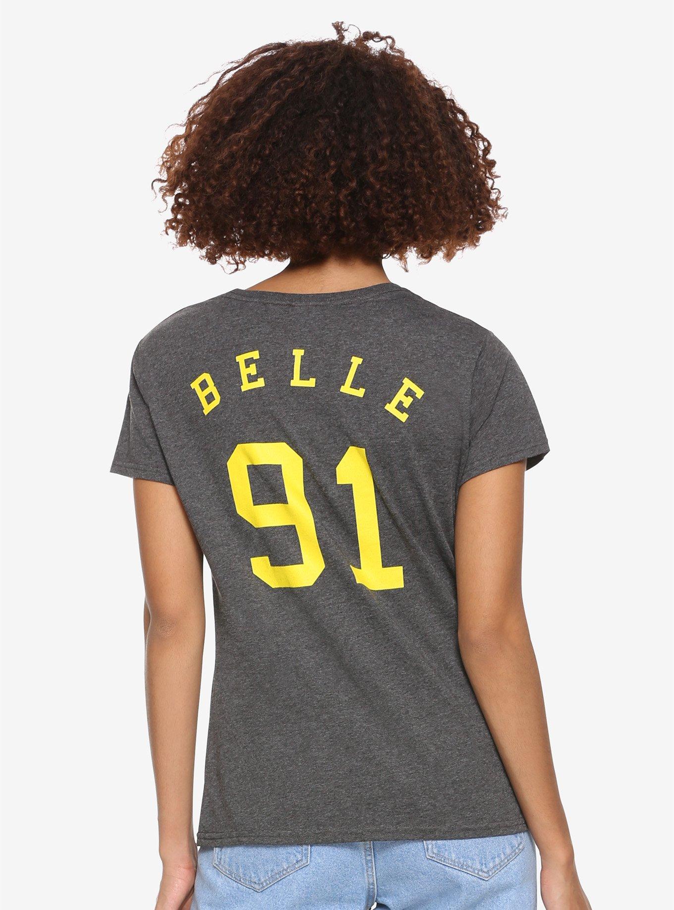Disney Beauty And The Beast Belle Varsity Girls T-Shirt, YELLOW, alternate