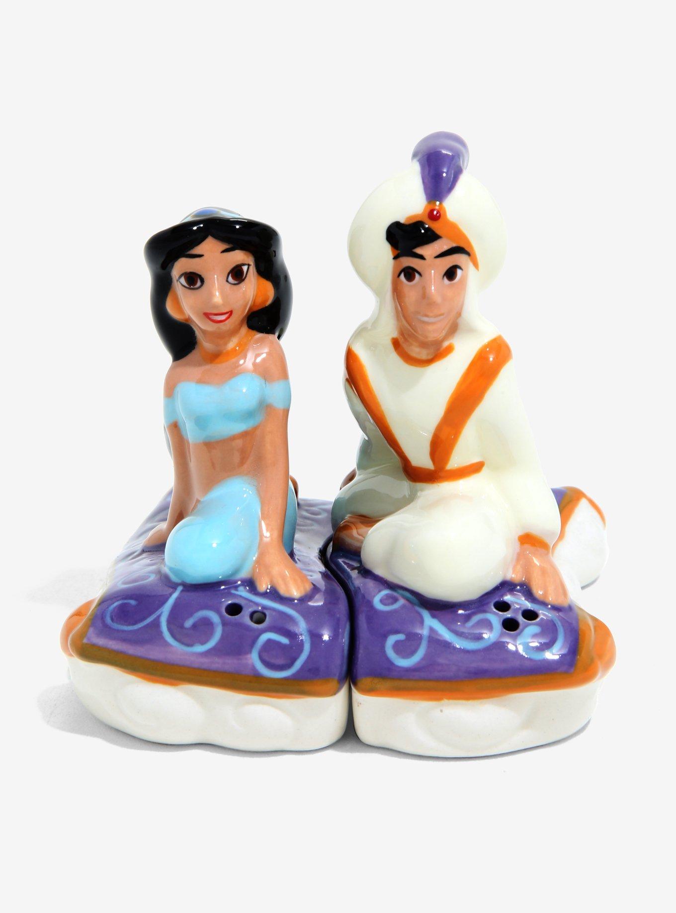 Disney Aladdin and Jasmine Ceramic Salt & Pepper Shakers, , alternate
