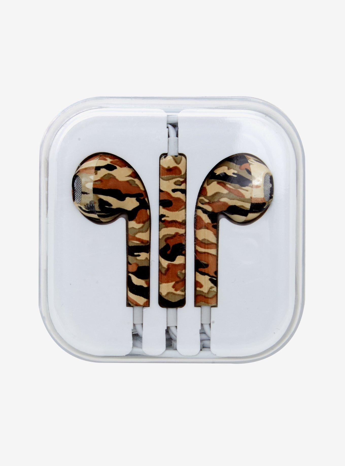 MiCase Brown Camouflage Earbuds, , alternate