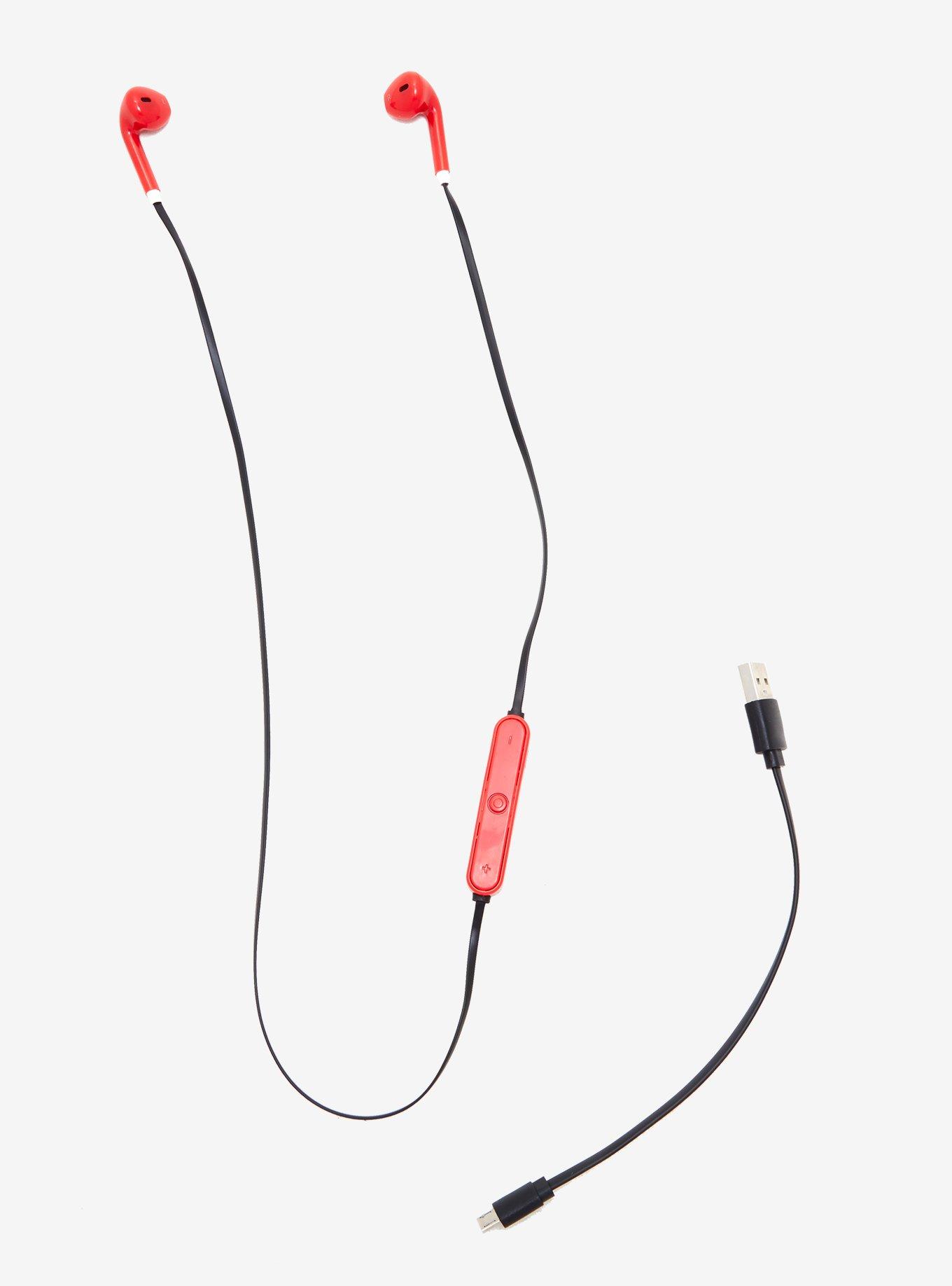 Red Matte Bluetooth Earbuds, , alternate