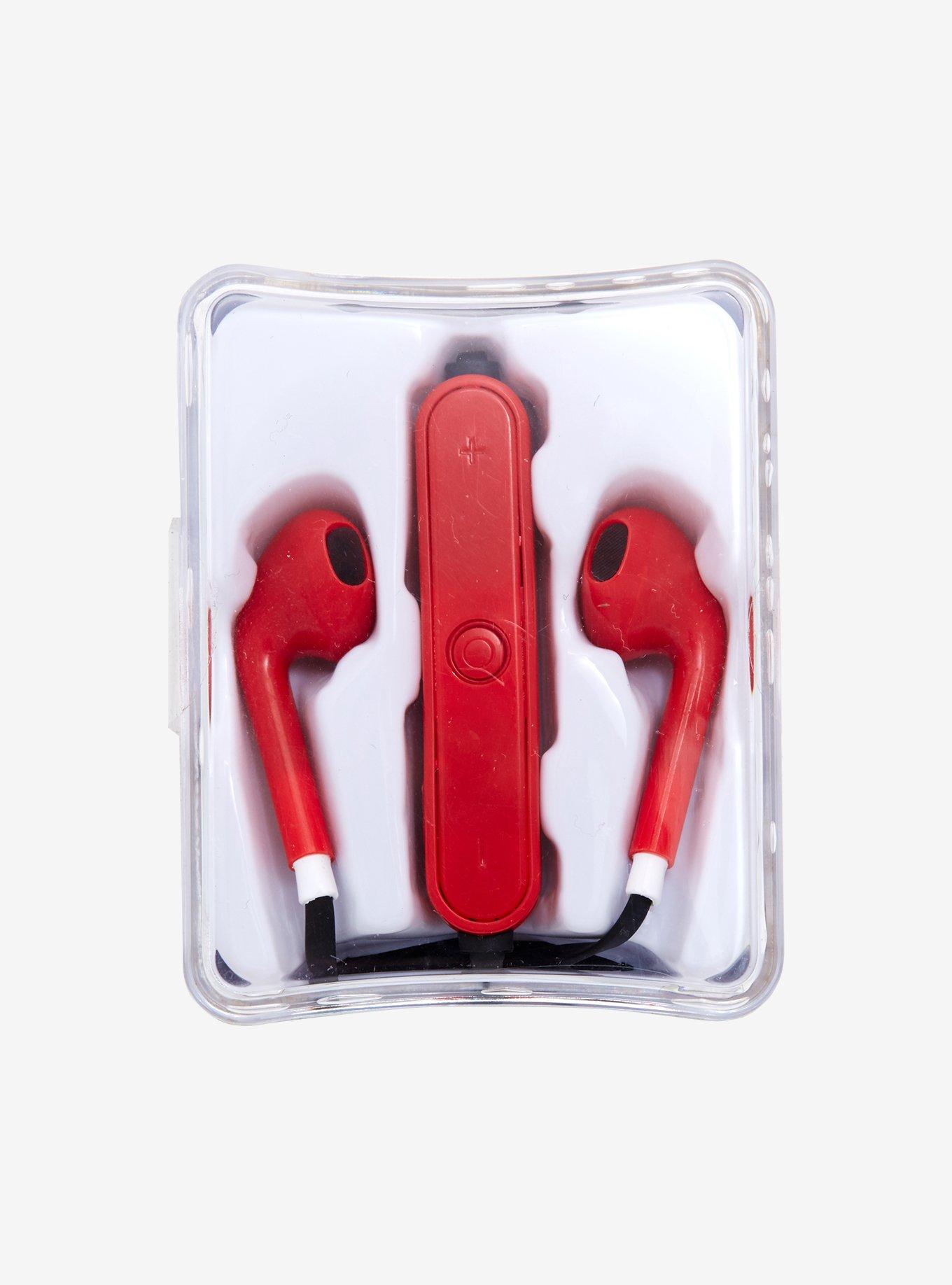 Red Matte Bluetooth Earbuds, , alternate