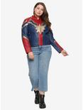 Her Universe Marvel Captain Marvel Star Girls Faux Leather Jacket Plus Size, , alternate