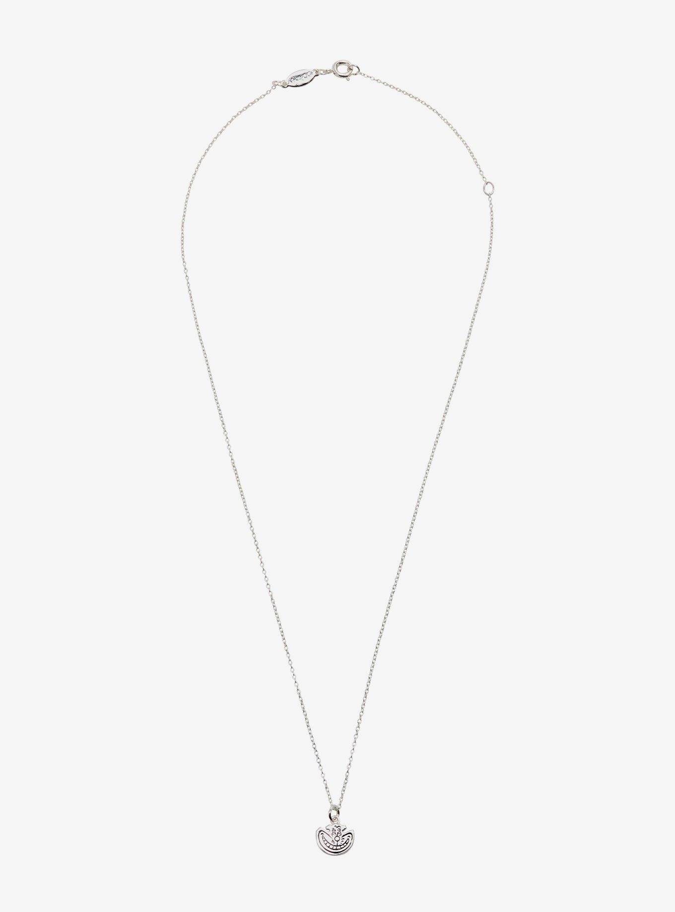 Disney Alice In Wonderland Cheshire Cat Dainty Charm Necklace, , alternate