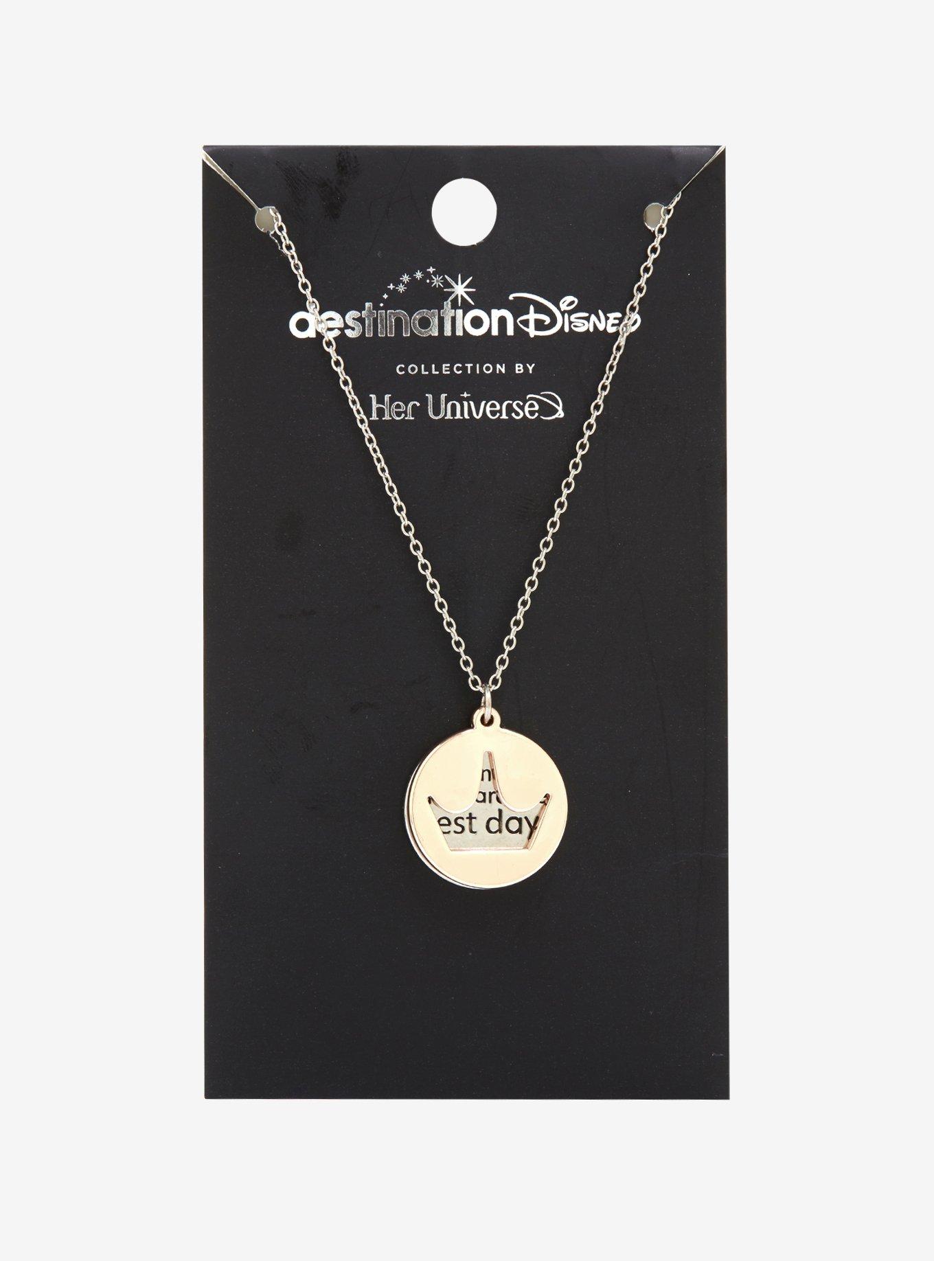 Her Universe Destination Disney Crown Disney Days Double Pendant Necklace, , alternate