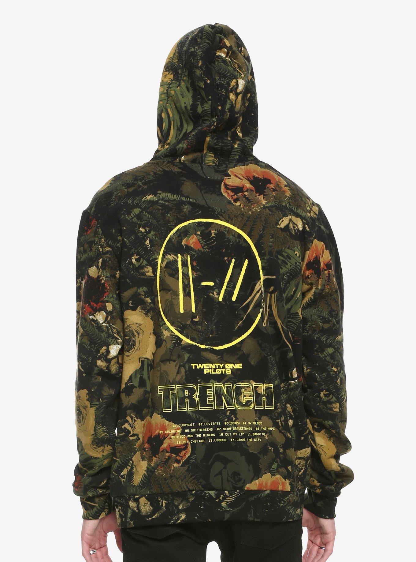 Twenty One Pilots Floral Camo Hoodie Hot Topic