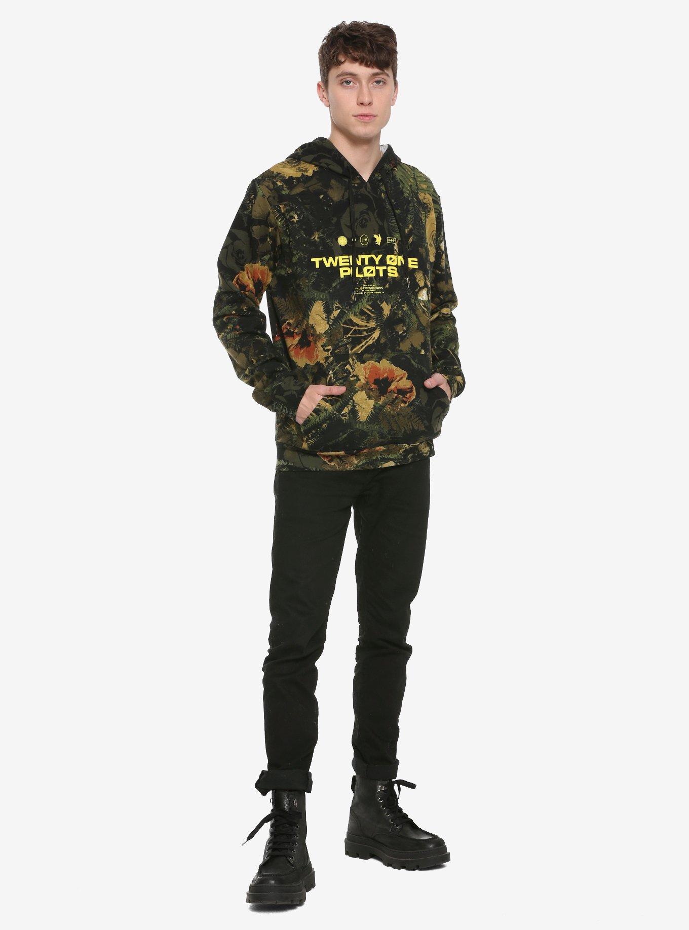 Twenty One Pilots Floral Camo Hoodie, , alternate