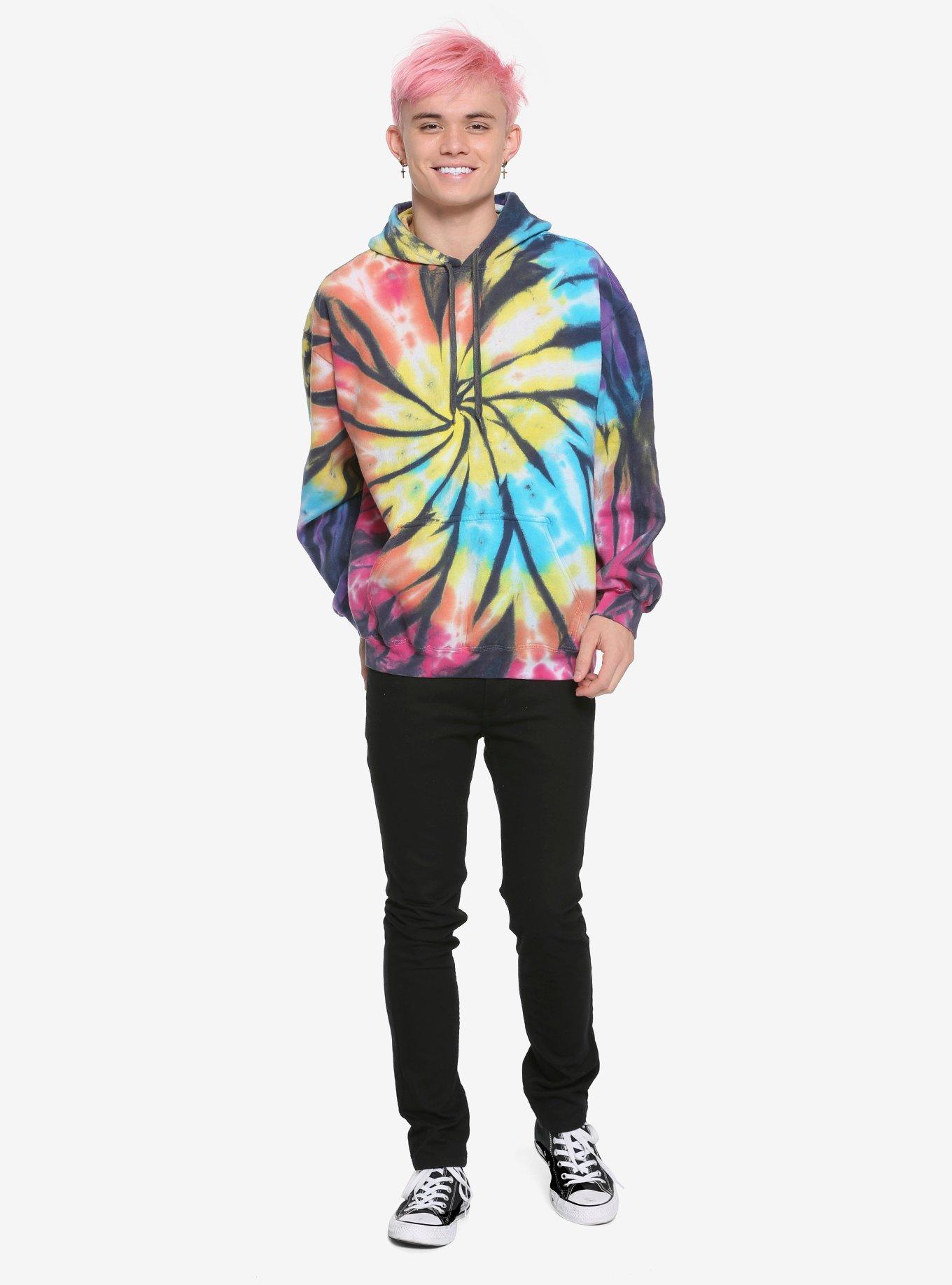 Rainbow Tie-Dye Hoodie, TIE DYE, alternate