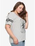 Marvel Captain Marvel Scoop Neck Athletic T-Shirt Plus Size, , alternate