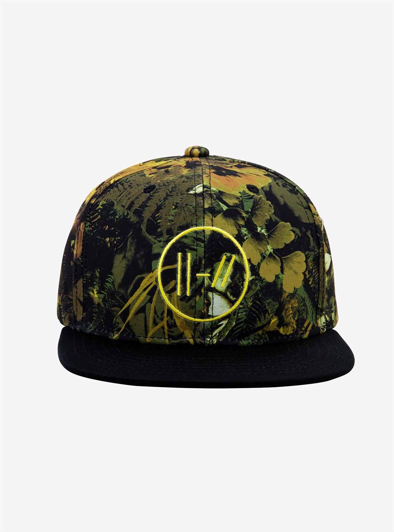 Twenty One Pilots Floral Camo Snapback Hat, , alternate