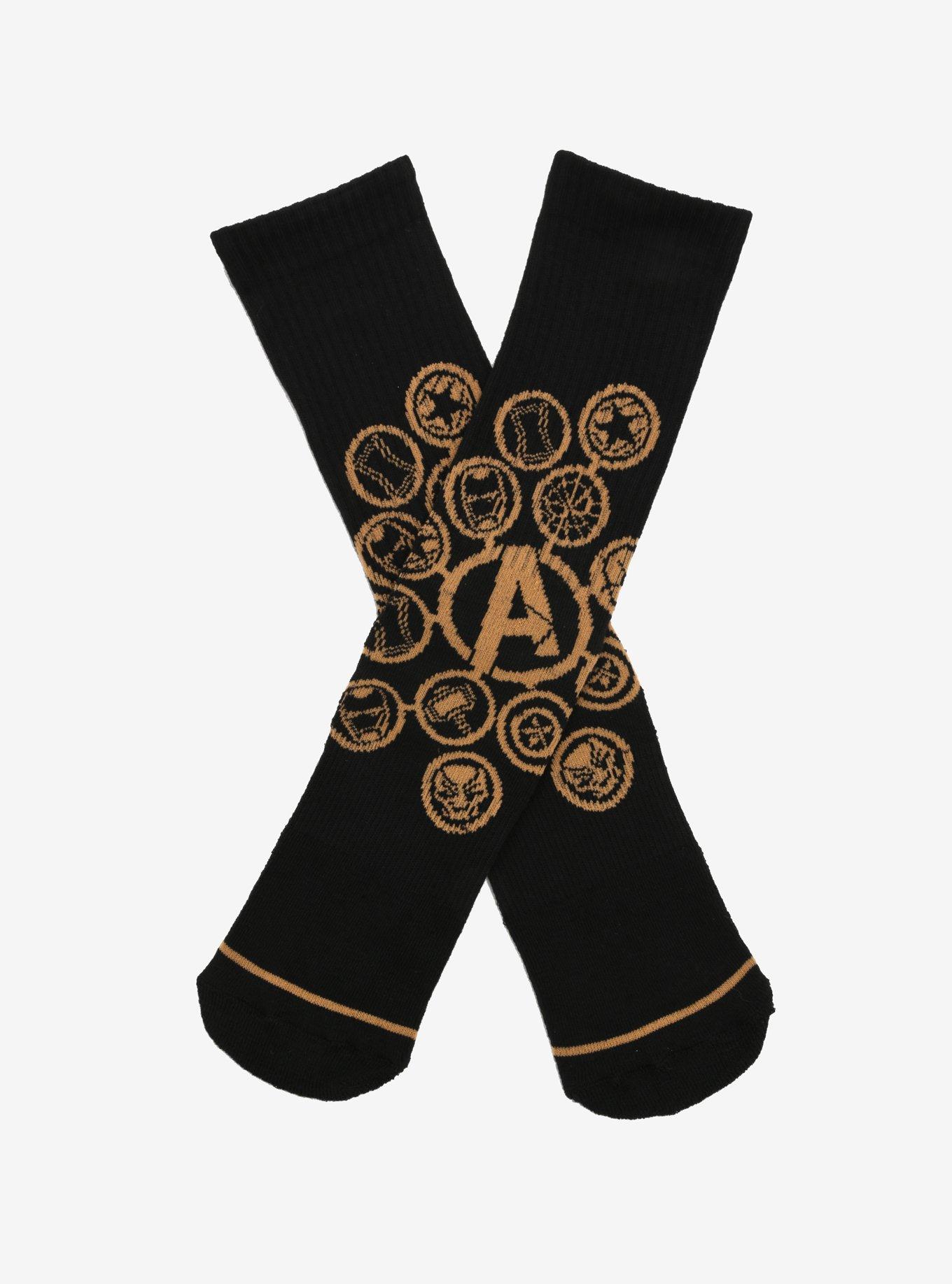 Marvel Avengers: Infinity War Symbol Crew Socks, , alternate