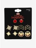 Marvel Captain Marvel Earring Set, , alternate