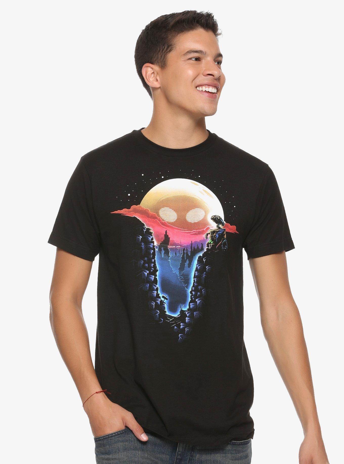 Disney Pixar Wall-E Eve Moonlight Canyon T-shirt, BLACK, alternate