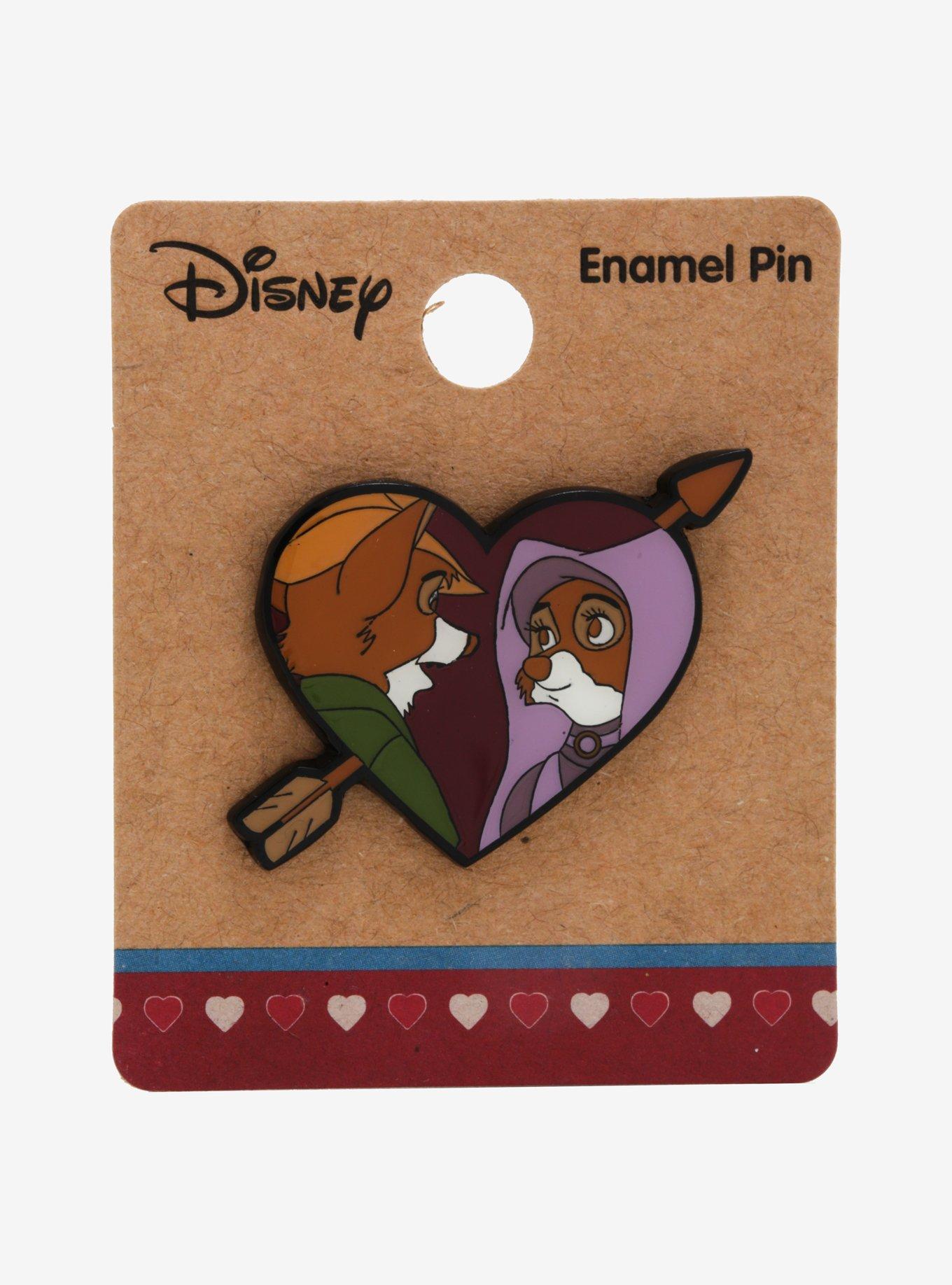Disney Robin Hood Robin Maid Marian Heart Enamel Pin, 54% OFF