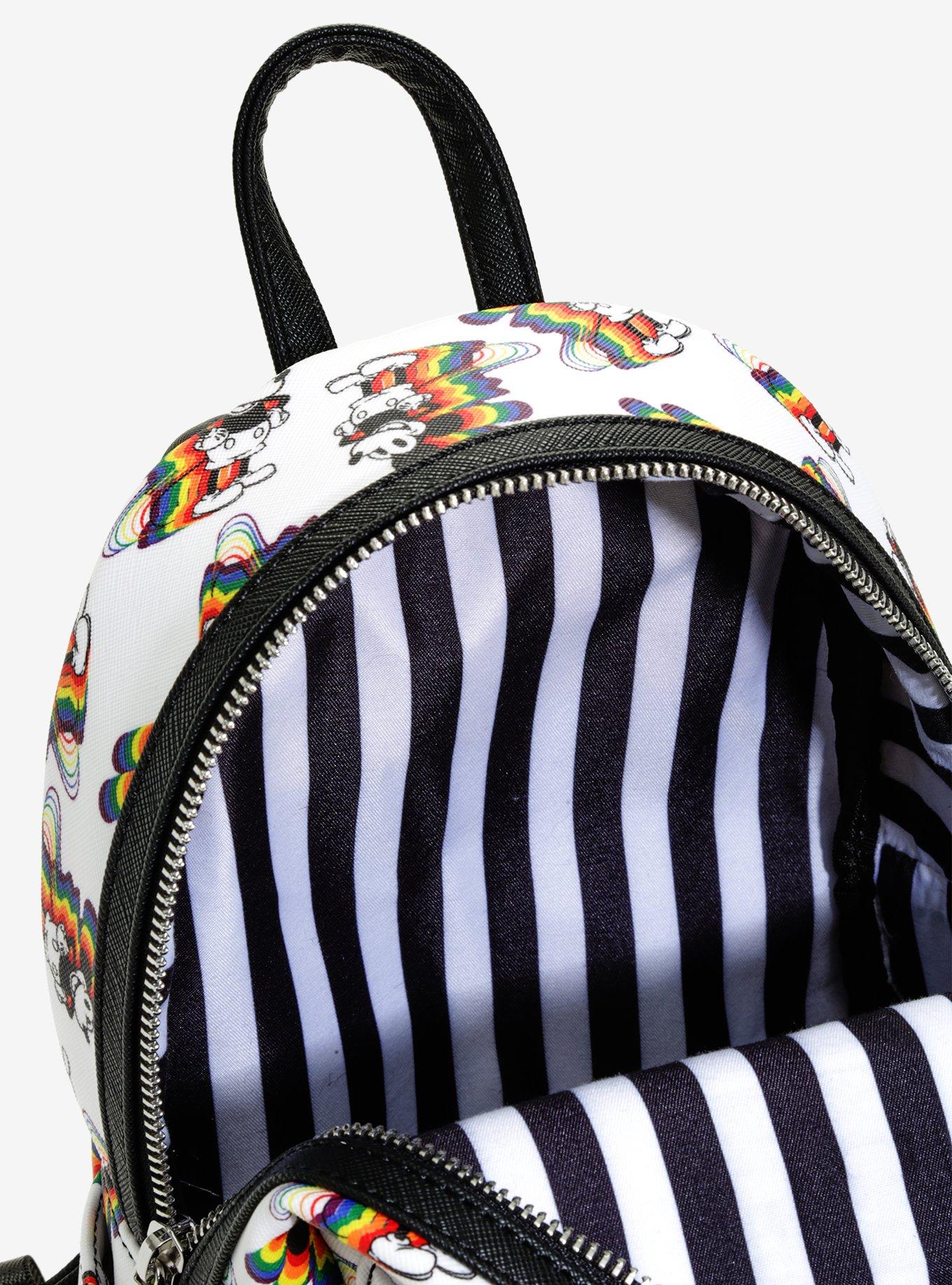 Loungefly Disney Mickey Mouse Rainbow Mini Backpack, , alternate