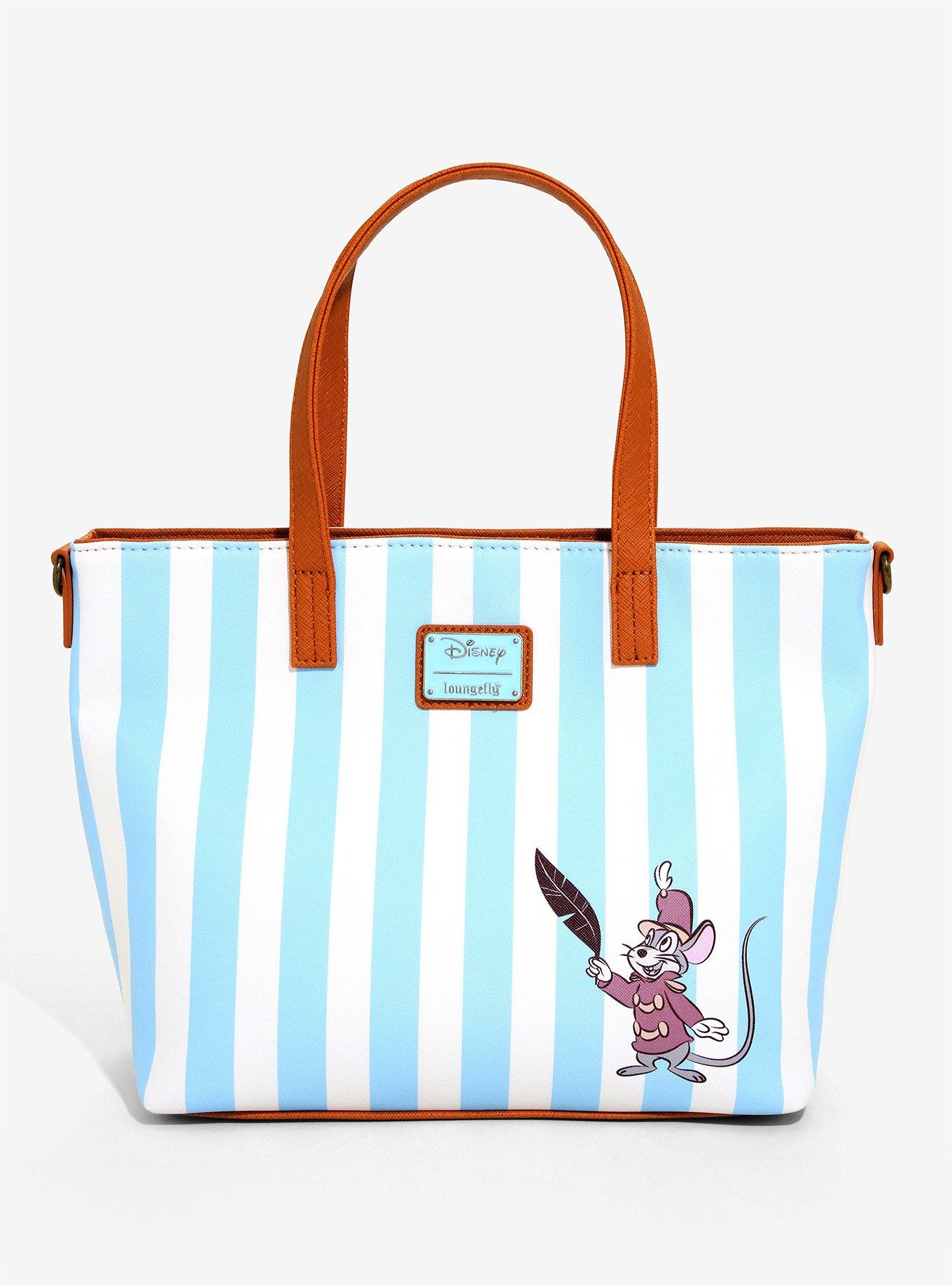 Loungefly Disney Dumbo Striped Crossbody Tote Bag, , alternate