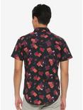 Disney The Princess And The Frog Floral Card Woven Button-Up - BoxLunch Exclusive, , alternate