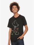 Disney Mickey Mouse Outline T-Shirt, BLACK, alternate