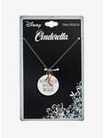 Disney Cinderella Never Let Go Of Your Dreams Shoe Charm Dainty Necklace, , alternate