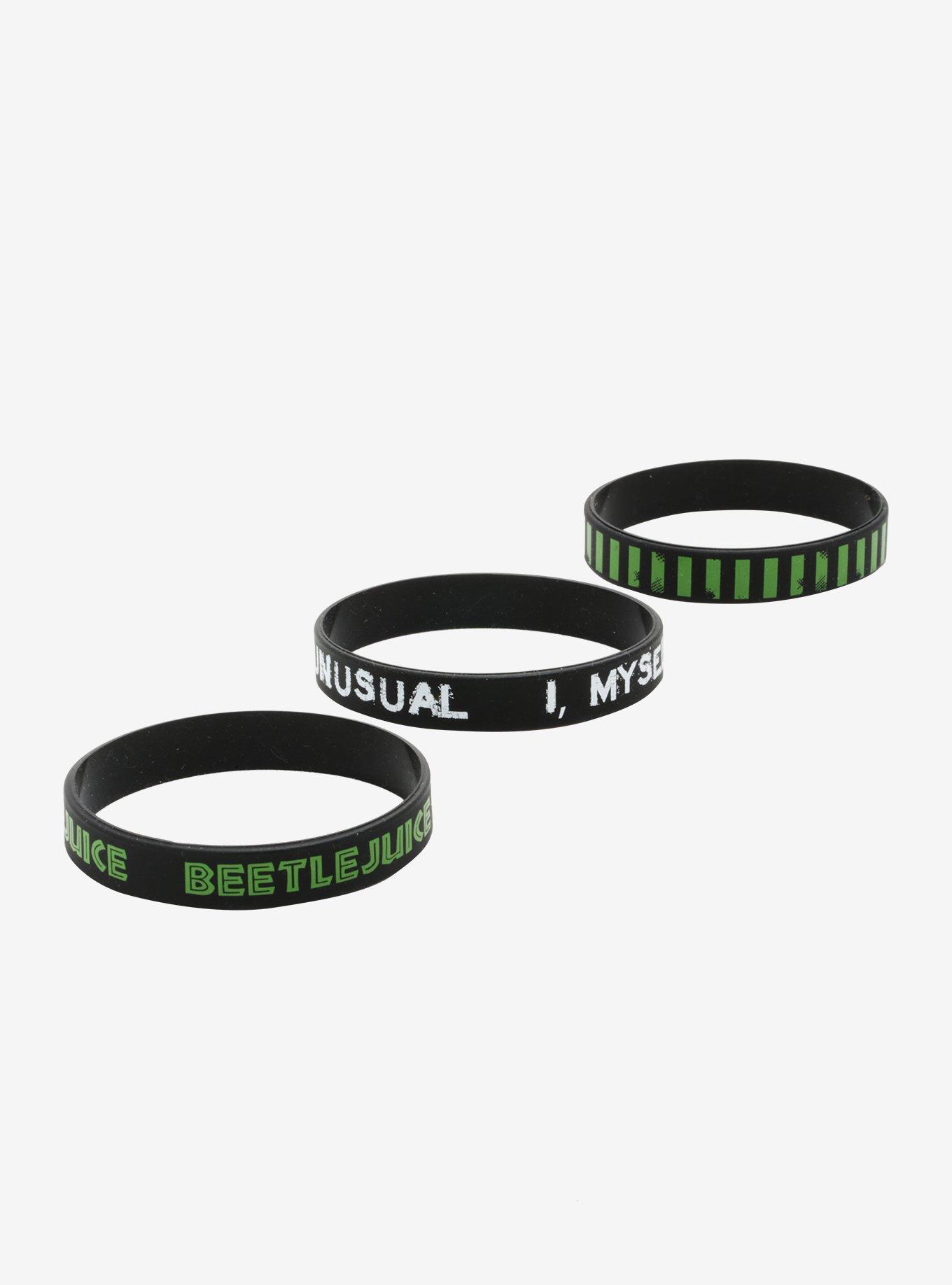 Beetlejuice Strange And Unusual Rubber Bracelet Set, , alternate