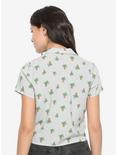 Disney Mickey Mouse Cactus Womens Tie-Front Woven Top -BoxLunch Exclusive, , alternate