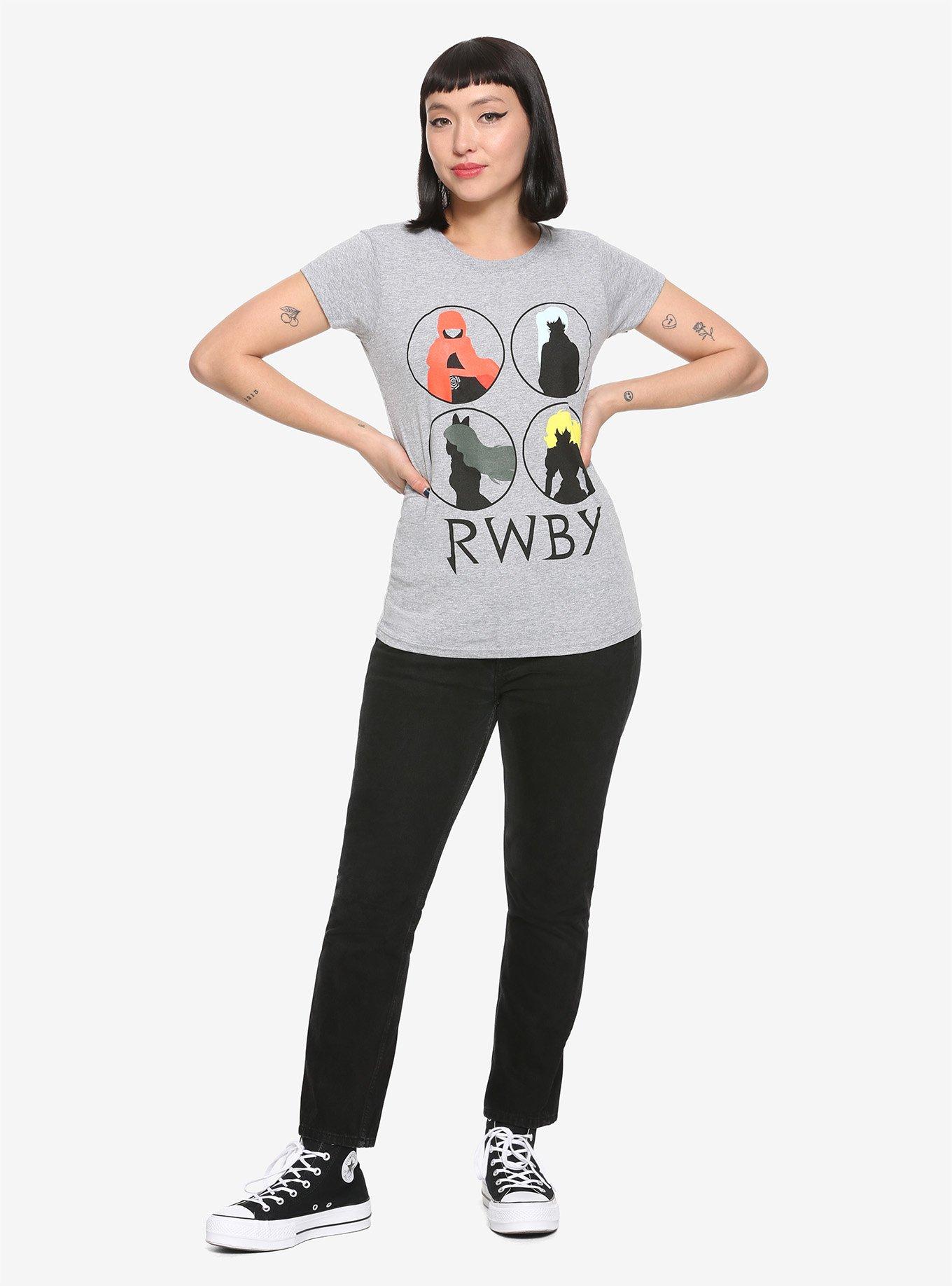 RWBY Silhouette Circles Girls T-Shirt, , alternate