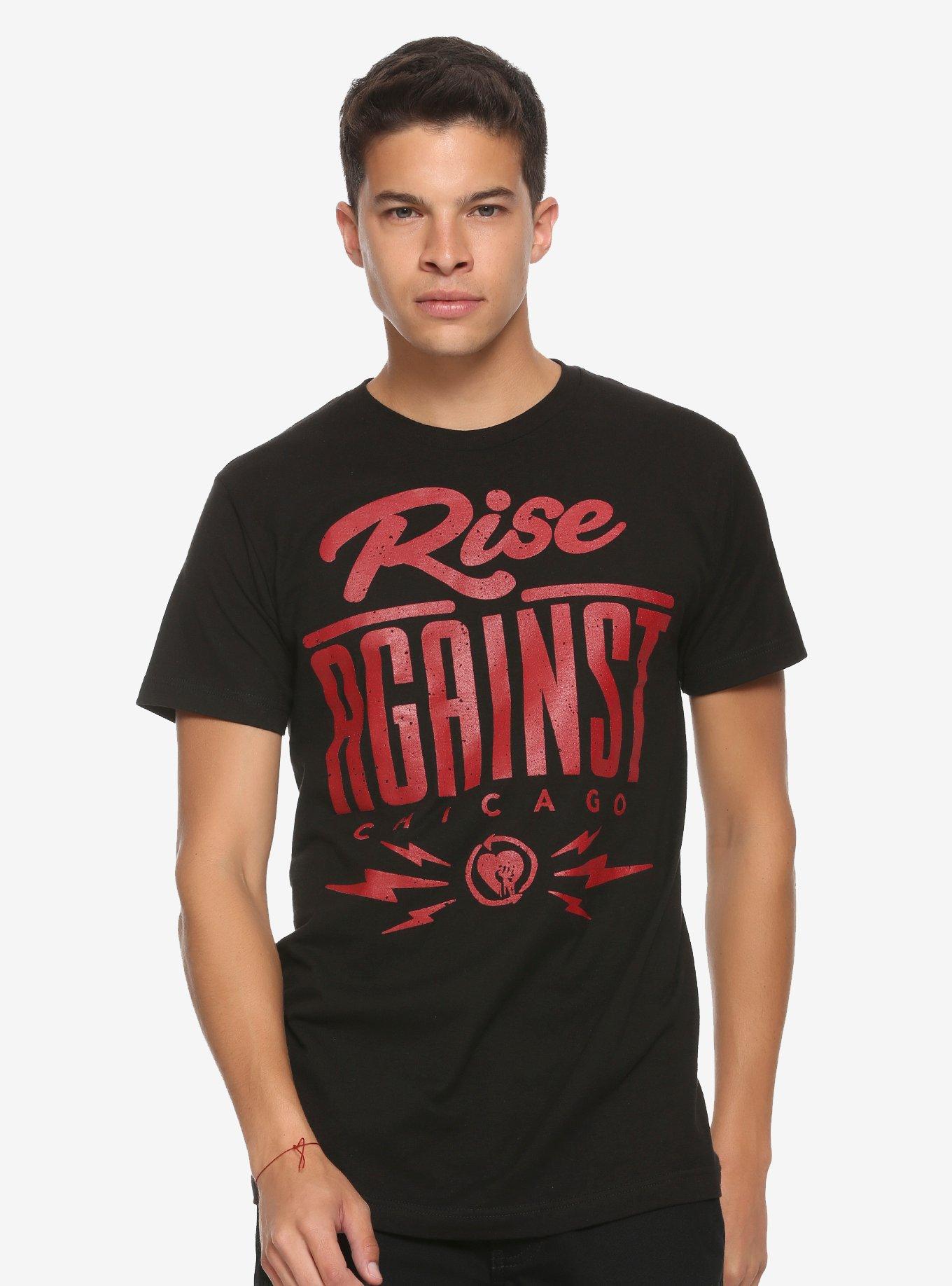 Rise Against Chicago Red Logo T-shirt, , alternate