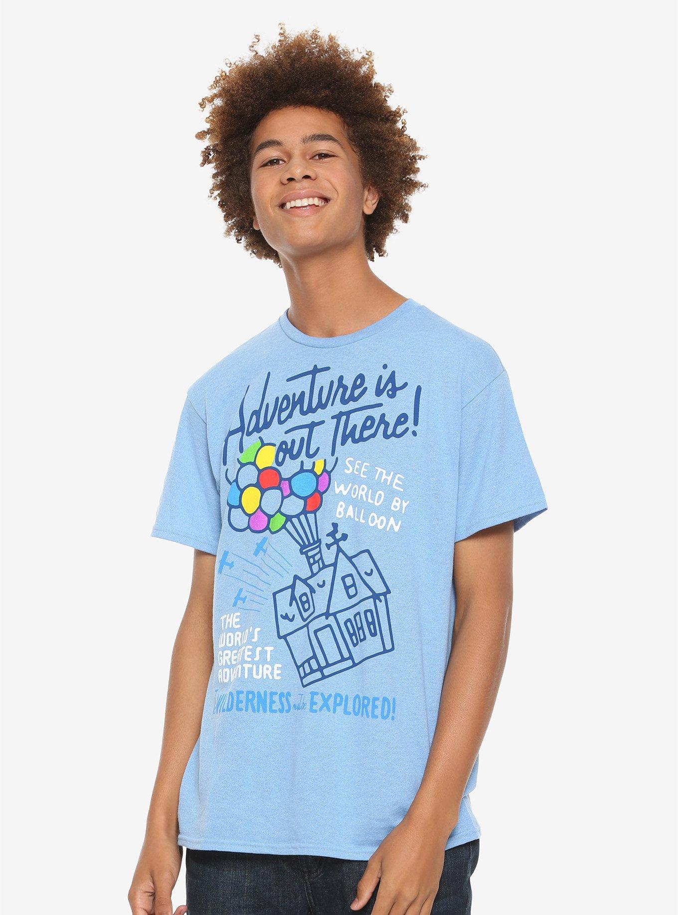 Disney Pixar UP Adventure Is Out There Balloon House T-Shirt, LIGHT BLUE, alternate