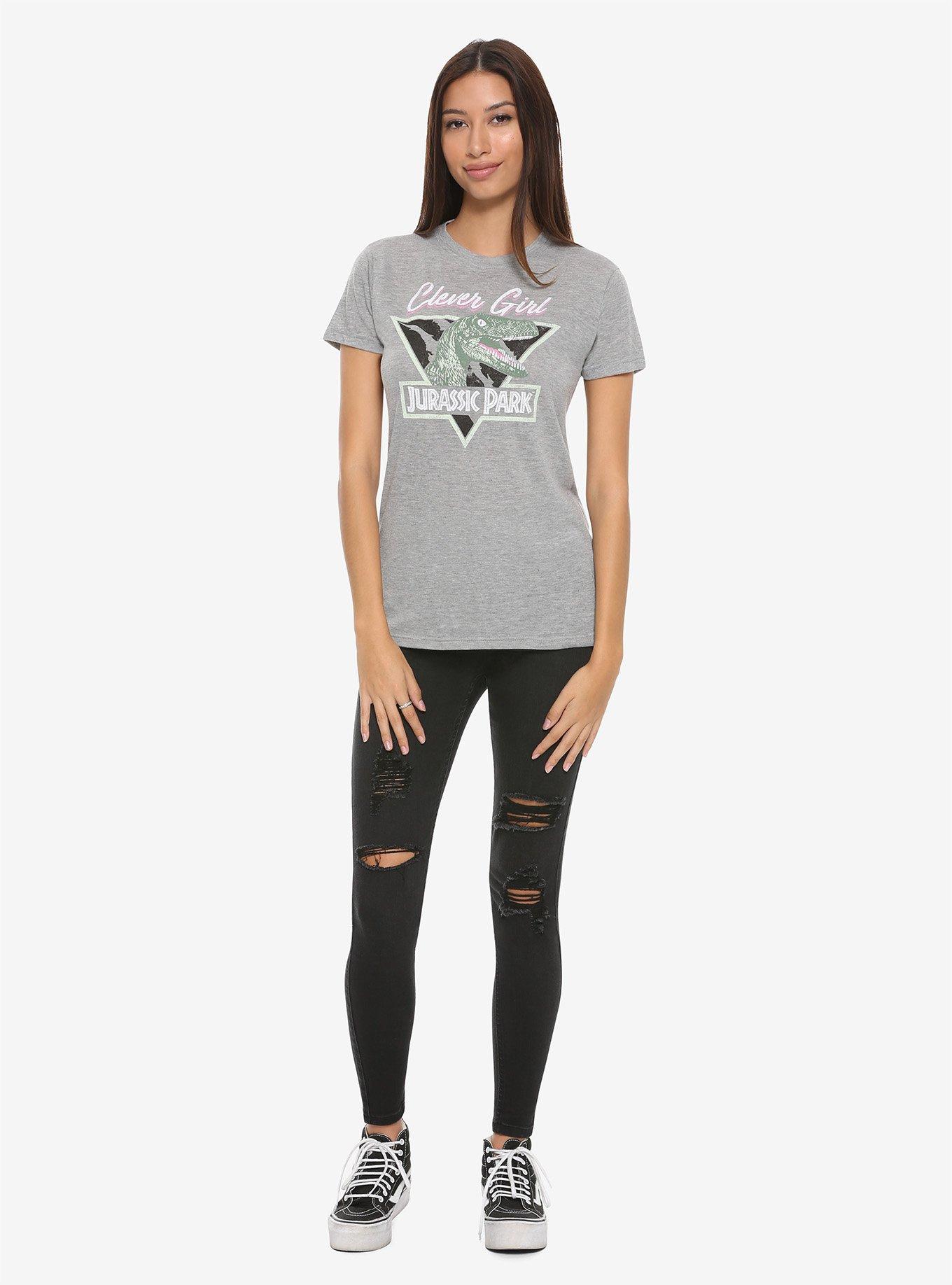 Jurassic Park Clever Girl Raptor Girls T-Shirt, , alternate