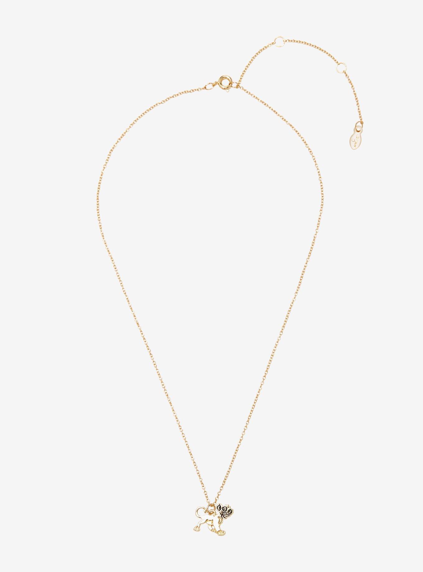 Disney The Lion King Simba Dainty Charm Necklace, , alternate