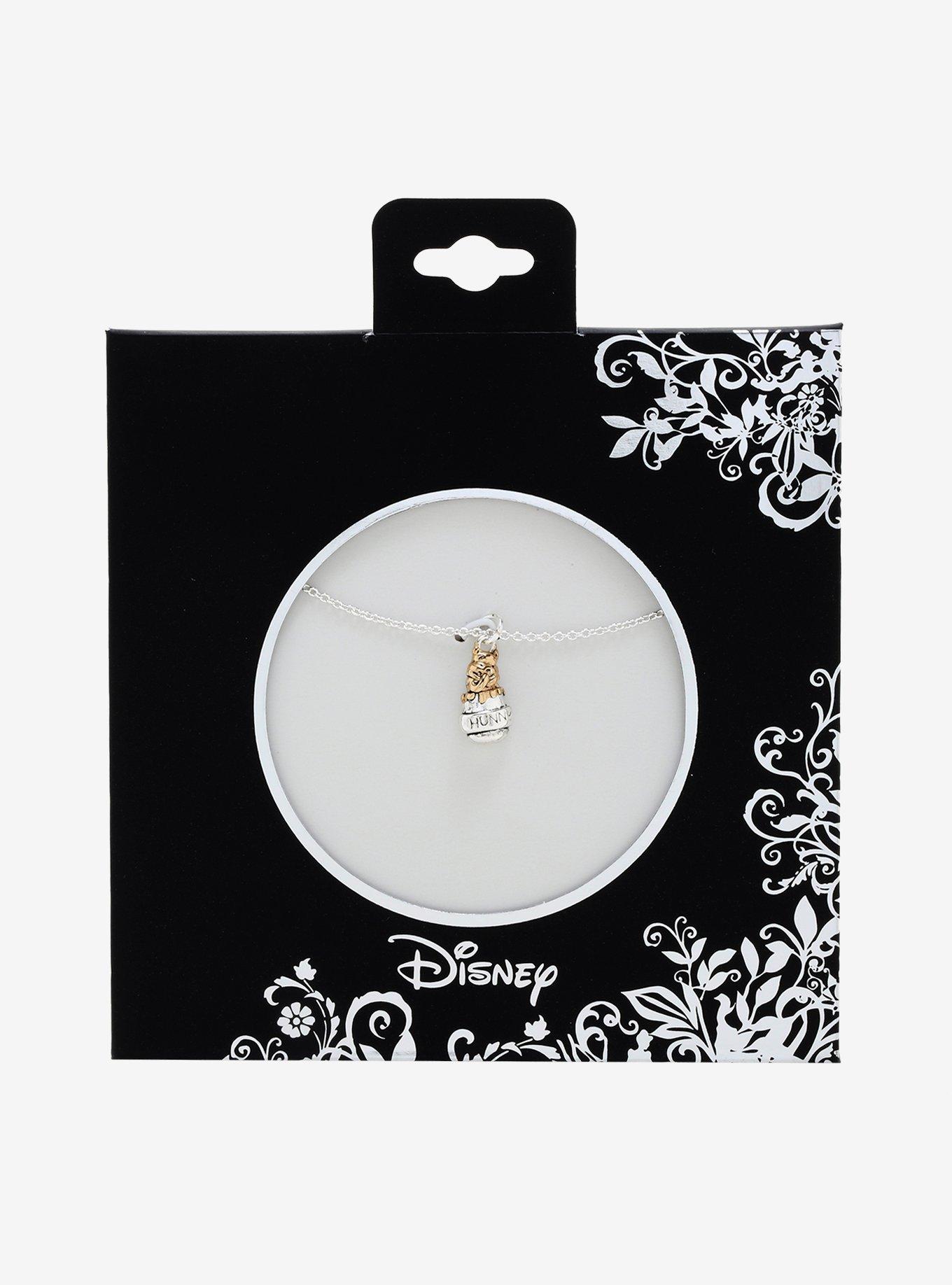 Disney Winnie The Pooh Hunny Pot Pooh Bear Dainty Charm Necklace, , alternate
