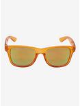 Orange Clear Retro Sunglasses, , alternate