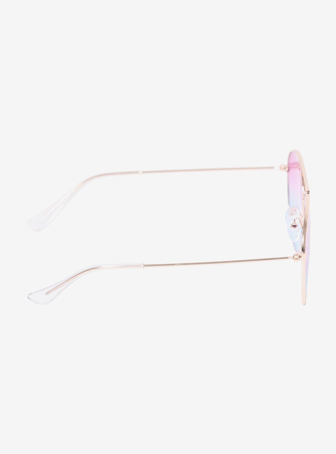 Octagonal Sunset Ombre Sunglasses, , alternate - view 3