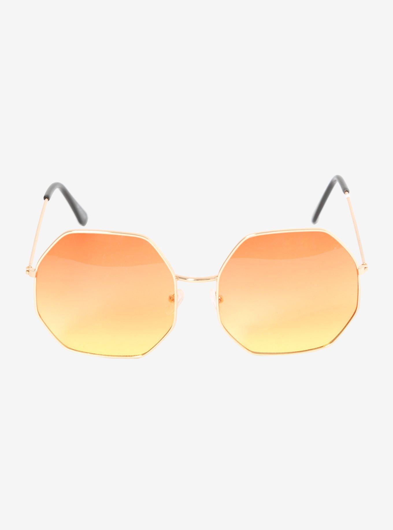 Octagonal Sunset Ombre Sunglasses, , alternate