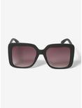 Black Oversized Square Sunglasses, , alternate