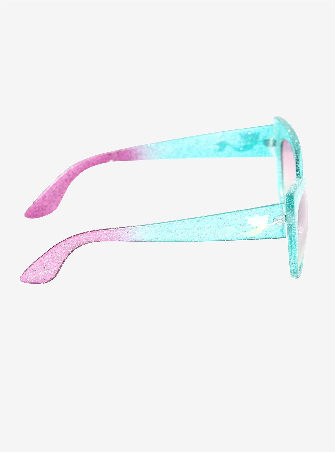 Disney The Little Mermaid Ariel Glitter Sunglasses, , alternate