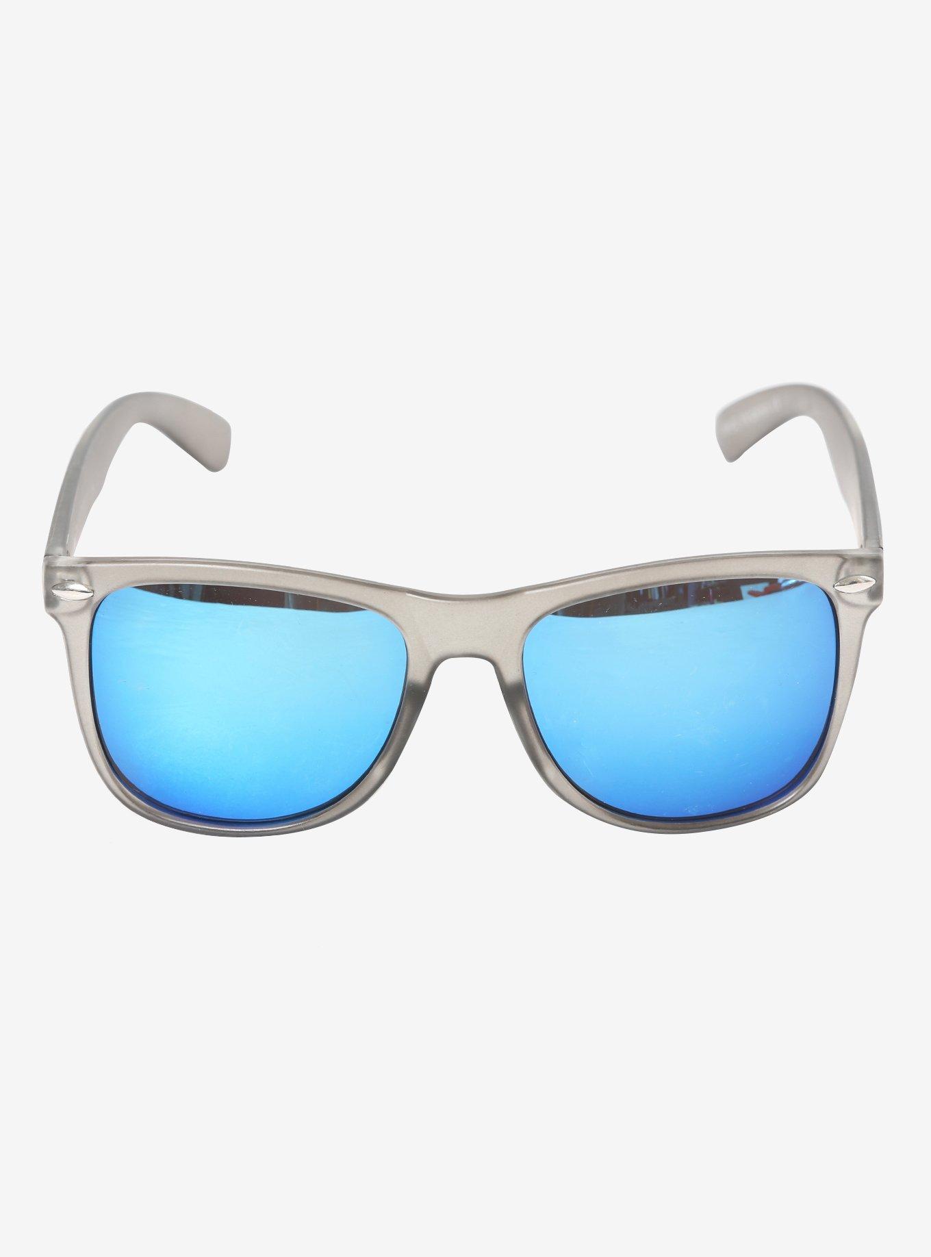 Smokey Acrylic Retro Sunglasses, , alternate