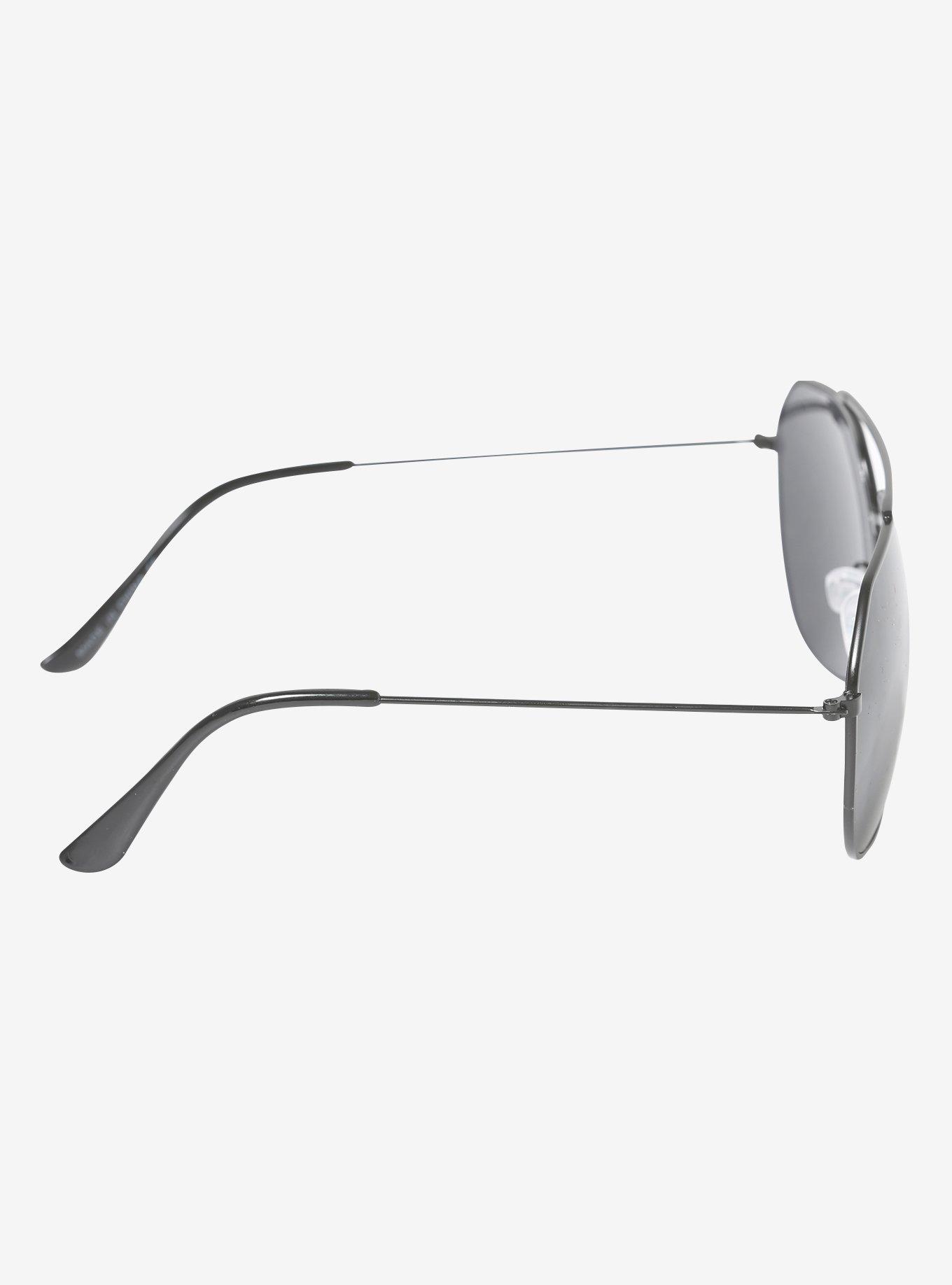 Black Aviator Sunglasses, , alternate