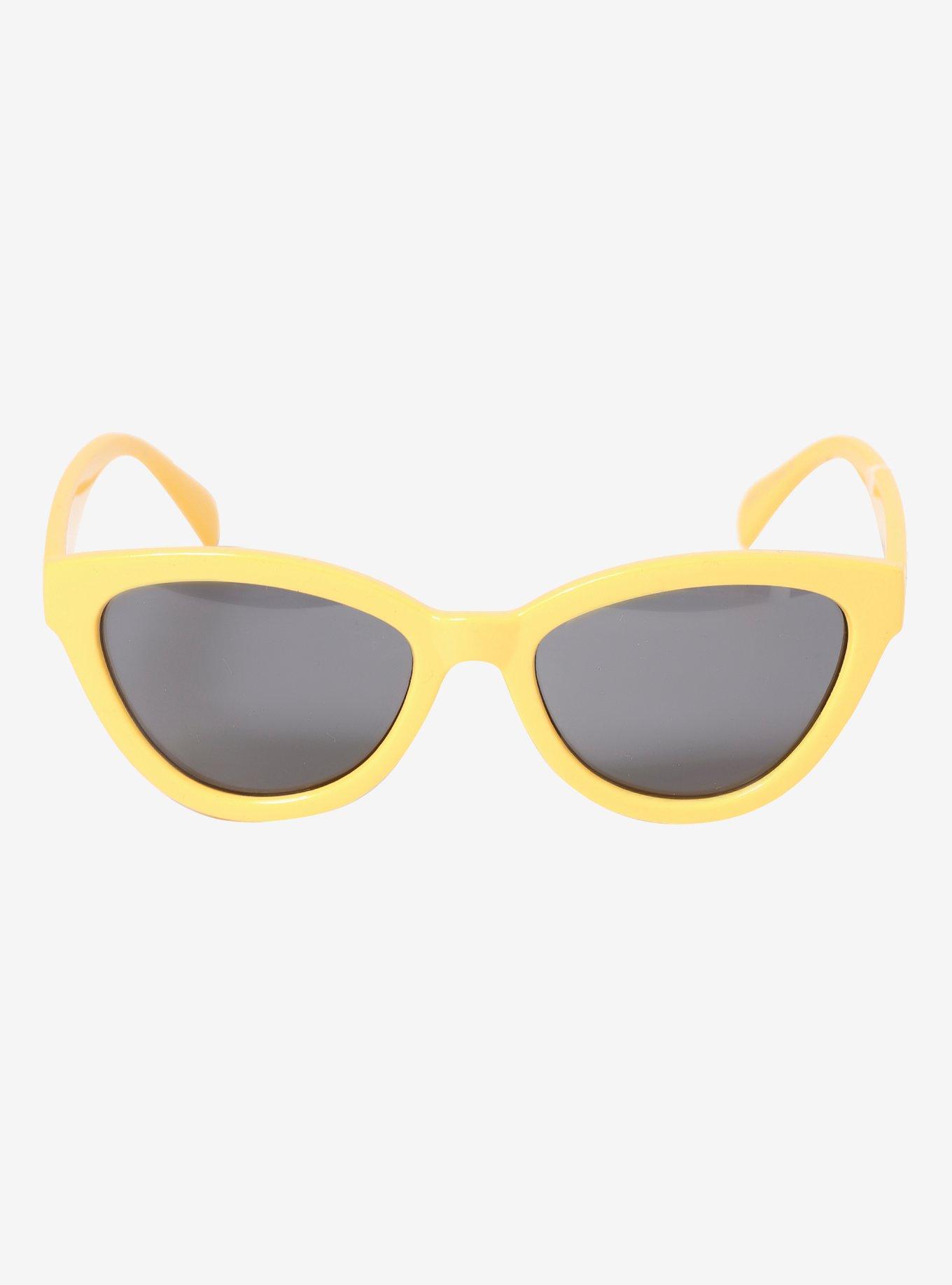 Yellow Cat Eye Sunglasses, , alternate